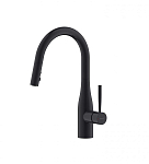 Смеситель Bravat Miranda F7164208BW-1B-ENG для кухни с вытяжным изливом, черный матовый Смеситель Bravat Miranda F7164208BW-1B-ENG для кухни с вытяжным изливом, черный матовый