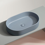 Накладная раковина Ceramicanova Element 60,8*38,5 серо-голубая матовая Накладная раковина Ceramicanova Element 60,8*38,5 серо-голубая матовая