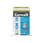 Клей для плитки и керамогранита Ceresit CM 14 25 кг (размер плиты до 90*90см) Клей для плитки и керамогранита Ceresit CM 14 25 кг (размер плиты до 90*90см)
