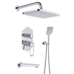 Душевой комплект Lemark Prizma LM3922C скрытый монтаж хром Душевой комплект Lemark Prizma LM3922C скрытый монтаж хром
