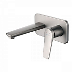 Смеситель Lemark Bronx LM3726GM для раковины скрытый монтаж с донным клапаном графит Смеситель Lemark Bronx LM3726GM для раковины скрытый монтаж с донным клапаном графит
