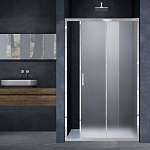 Душевая дверь в нишу Vincea Alpha VDS 110*190 стекло текстурированное без поддона Душевая дверь в нишу Vincea Alpha VDS 110*190 стекло текстурированное без поддона