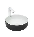Накладная раковина WeltWasser Elbach M3134 BW 35,5*35,5 черная/белая Накладная раковина WeltWasser Elbach M3134 BW 35,5*35,5 черная/белая