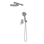 Душевой комплект Iddis Optima Home OPHSB02i67 без излива скрытый монтаж глянцевый хром Душевой комплект Iddis Optima Home OPHSB02i67 без излива скрытый монтаж глянцевый хром