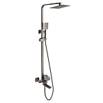 Душевая стойка Fmark FS8145Q с изливом графит Душевая стойка Fmark FS8145Q с изливом графит