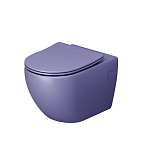 Подвесной унитаз Grossman Color GR-4411LIMS 36,5*55 фиолетовый матовый безободковый с крышкой-сиденьем микролифт Slim Подвесной унитаз Grossman Color GR-4411LIMS 36,5*55 фиолетовый матовый безободковый с крышкой-сиденьем микролифт Slim