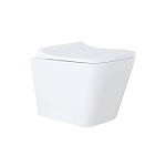 Подвесной унитаз Azario AZ-0052 Teramo 34*49 безободковый с крышкой-сиденьем микролифт Подвесной унитаз Azario AZ-0052 Teramo 34*49 безободковый с крышкой-сиденьем микролифт