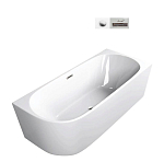 Акриловая ванна Ceruttispa Ami R 170х75 отдельностоящая, белая, со сливом-переливом Акриловая ванна Ceruttispa Ami R 170х75 отдельностоящая, белая, со сливом-переливом