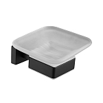 Мыльница Belz B90302 матовое стекло/черная матовая Мыльница Belz B90302 матовое стекло/черная матовая