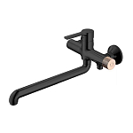 Смеситель Haiba HB22652-7 универсальный черный матовый Смеситель Haiba HB22652-7 универсальный черный матовый