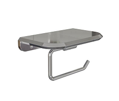 Держатель туалетной бумаги Knotlor Space PH103C с полкой хром Держатель туалетной бумаги Knotlor Space PH103C с полкой хром