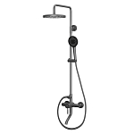 Душевая стойка Rush Melos SUS1101-40Grey с изливом графит