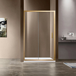 Душевая дверь в нишу Vincea Garda 145*190 L/R профиль брашированное золото без поддона Душевая дверь в нишу Vincea Garda 145*190 L/R профиль брашированное золото без поддона