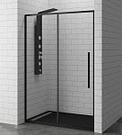 Душевая дверь в нишу RGW Stilvoll SV-12-B 110*195 профиль черный без поддона Душевая дверь в нишу RGW Stilvoll SV-12-B 110*195 профиль черный без поддона