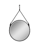Зеркало Uperwood Round d80 Black с Led подсветкой и подогревом, ремень черная кожа Зеркало Uperwood Round d80 Black с Led подсветкой и подогревом, ремень черная кожа