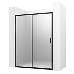 Душевая дверь в нишу Ambassador Forsa 17021222AB 160*200 L/R черная матовая без поддона Душевая дверь в нишу Ambassador Forsa 17021222AB 160*200 L/R черная матовая без поддона