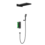 Душевой комплект Timo Petruma SX-5039/03SM черный матовый с термостатом Душевой комплект Timo Petruma SX-5039/03SM черный матовый с термостатом