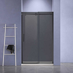 Душевая дверь в нишу Vincea Como-N 140*195 профиль черный матовый стекло тонированное L/R без поддона Душевая дверь в нишу Vincea Como-N 140*195 профиль черный матовый стекло тонированное L/R без поддона
