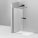 Душевая перегородка Cezares LIBERTA-L-1-80-120-C-NERO Walk-in 80*120*195 L/R с односторонним входом, стекло прозрачное, профиль черный без поддона Душевая перегородка Cezares LIBERTA-L-1-80-120-C-NERO Walk-in 80*120*195 L/R с односторонним входом, стекло прозрачное, профиль черный без поддона