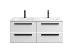 Тумба с раковиной Cezares Eco-Cer 120 четыре ящика Bianco Lucido (раковина CZR-8095-120-2) Тумба с раковиной Cezares Eco-Cer 120 четыре ящика Bianco Lucido (раковина CZR-8095-120-2)