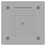 Верхний душ RGW Shower Panels 21140273-01 с подсветкой скрытый монтаж Верхний душ RGW Shower Panels 21140273-01 с подсветкой скрытый монтаж
