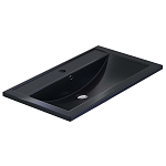 Встраиваемая раковина Uperwood Foster Quartz 80*45,5 черная матовая, космос Встраиваемая раковина Uperwood Foster Quartz 80*45,5 черная матовая, космос