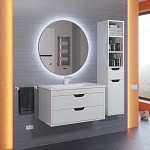 Зеркало Uperwood Modul 80*80 бесконтактный сенсор, антизапотевание, круглое, холодная подсветка Зеркало Uperwood Modul 80*80 бесконтактный сенсор, антизапотевание, круглое, холодная подсветка
