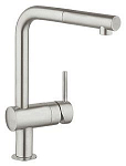 Смеситель Grohe Minta 32168DC0 для кухни выдвижной излив сталь матовый Смеситель Grohe Minta 32168DC0 для кухни выдвижной излив сталь матовый