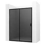 Душевая дверь в нишу Ambassador Forsa 17022218ABB 120*200 L/R черная матовая без поддона Душевая дверь в нишу Ambassador Forsa 17022218ABB 120*200 L/R черная матовая без поддона