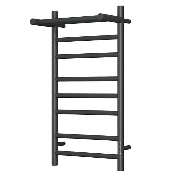 Электрический полотенцесушитель Bauedge Stil Shelf 40*80 L/R черный матовый RAL 9005