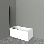 Душевая шторка на ванну BelBagno UNO-V-1-90/150-C-NERO 90*150 L/R Душевая шторка на ванну BelBagno UNO-V-1-90/150-C-NERO 90*150 L/R