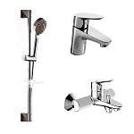 Комплект смесителей Bravat Drop F00308С 3в1 Комплект смесителей Bravat Drop F00308С 3в1