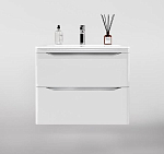Тумба под раковину Style Line Марелла Люкс 70 подвесная белый глянец Тумба под раковину Style Line Марелла Люкс 70 подвесная белый глянец