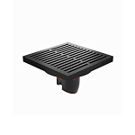 Душевой трап Orange TR01-007b 10*10 вертикальный выпуск черный матовый Душевой трап Orange TR01-007b 10*10 вертикальный выпуск черный матовый