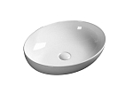 Накладная раковина Ceruttispa CR0019 51,5*39,5*13,5 белая, овальная Накладная раковина Ceruttispa CR0019 51,5*39,5*13,5 белая, овальная