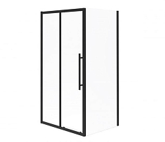 Душевой уголок Esbano Flex ESF-108PS-B 100*80*195 профиль черный матовый L/R без поддона