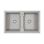 Кухонная мойка Paulmark Tandem PM238150-GR 81*50 серая Кухонная мойка Paulmark Tandem PM238150-GR 81*50 серая