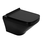 Подвесной унитаз BelBagno Sela BB3201CHR-MB 36*54 безободковый, черный матовый Подвесной унитаз BelBagno Sela BB3201CHR-MB 36*54 безободковый, черный матовый