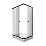 Душевое ограждение Triton Вента-Блэк 120*80*202 L/R с поддоном Душевое ограждение Triton Вента-Блэк 120*80*202 L/R с поддоном