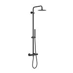 Душевая стойка Excellent Rain Thermo Round ARAC.SY.107BL с термостатом черная матовая Душевая стойка Excellent Rain Thermo Round ARAC.SY.107BL с термостатом черная матовая