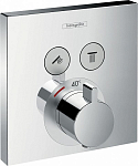 Внешняя часть для термостата Hansgrohe Shower Select 15763000 с двумя запорными вентилями Внешняя часть для термостата Hansgrohe Shower Select 15763000 с двумя запорными вентилями