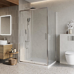 Душевой уголок BelBagno Luce LUCE-AH-1-110/80-C-Cr 110*80*195 без поддона Душевой уголок BelBagno Luce LUCE-AH-1-110/80-C-Cr 110*80*195 без поддона
