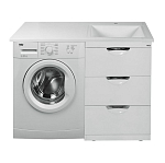 Тумба с раковиной Misty Куба 120 R под стиральную машину Тумба с раковиной Misty Куба 120 R под стиральную машину