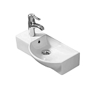 Раковина WeltWasser Aisbach 7950 GL-WT L 50,5*23,5 глянцевая белая Раковина WeltWasser Aisbach 7950 GL-WT L 50,5*23,5 глянцевая белая