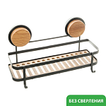 Полка Fixsen Magic FX-950B-1 одноярусная черная/дерево Полка Fixsen Magic FX-950B-1 одноярусная черная/дерево