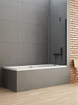 Душевая шторка на ванну New Trendy New Soleo Black P-0078-WP 60*140 L/R прямой кронштейн Душевая шторка на ванну New Trendy New Soleo Black P-0078-WP 60*140 L/R прямой кронштейн