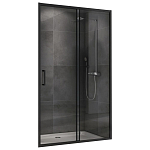 Душевая дверь в нишу ABBER Schwarzer Diamant AG30120B5 120*195 L/R без поддона Душевая дверь в нишу ABBER Schwarzer Diamant AG30120B5 120*195 L/R без поддона