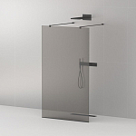 Душевая перегородка Cezares LIBERTA-L-2-110-120-GR-NERO Walk-in 110*120*195 L/R с возможностью двустороннего входа, стекло графит, профиль черный без поддона Душевая перегородка Cezares LIBERTA-L-2-110-120-GR-NERO Walk-in 110*120*195 L/R с возможностью двустороннего входа, стекло графит, профиль черный без поддона