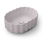 Раковина Kerama Marazzi Artbasin Conchiglia 50*36 мальва матовый с донным клапаном Раковина Kerama Marazzi Artbasin Conchiglia 50*36 мальва матовый с донным клапаном