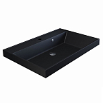 Встраиваемая раковина Uperwood Classic Quartz 80*45 черная матовая, космос Встраиваемая раковина Uperwood Classic Quartz 80*45 черная матовая, космос